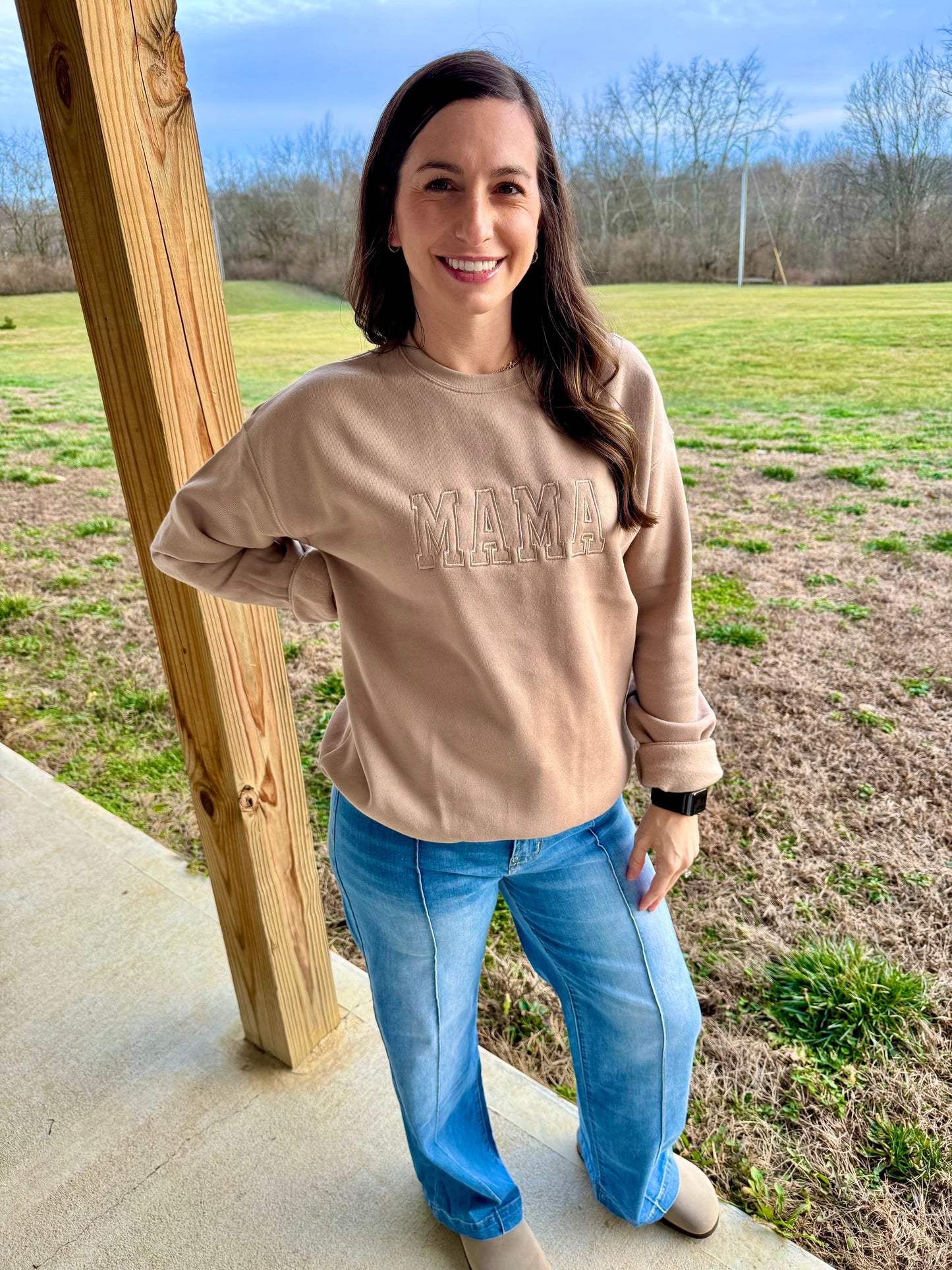 Embroidered MAMA Sweatshirt