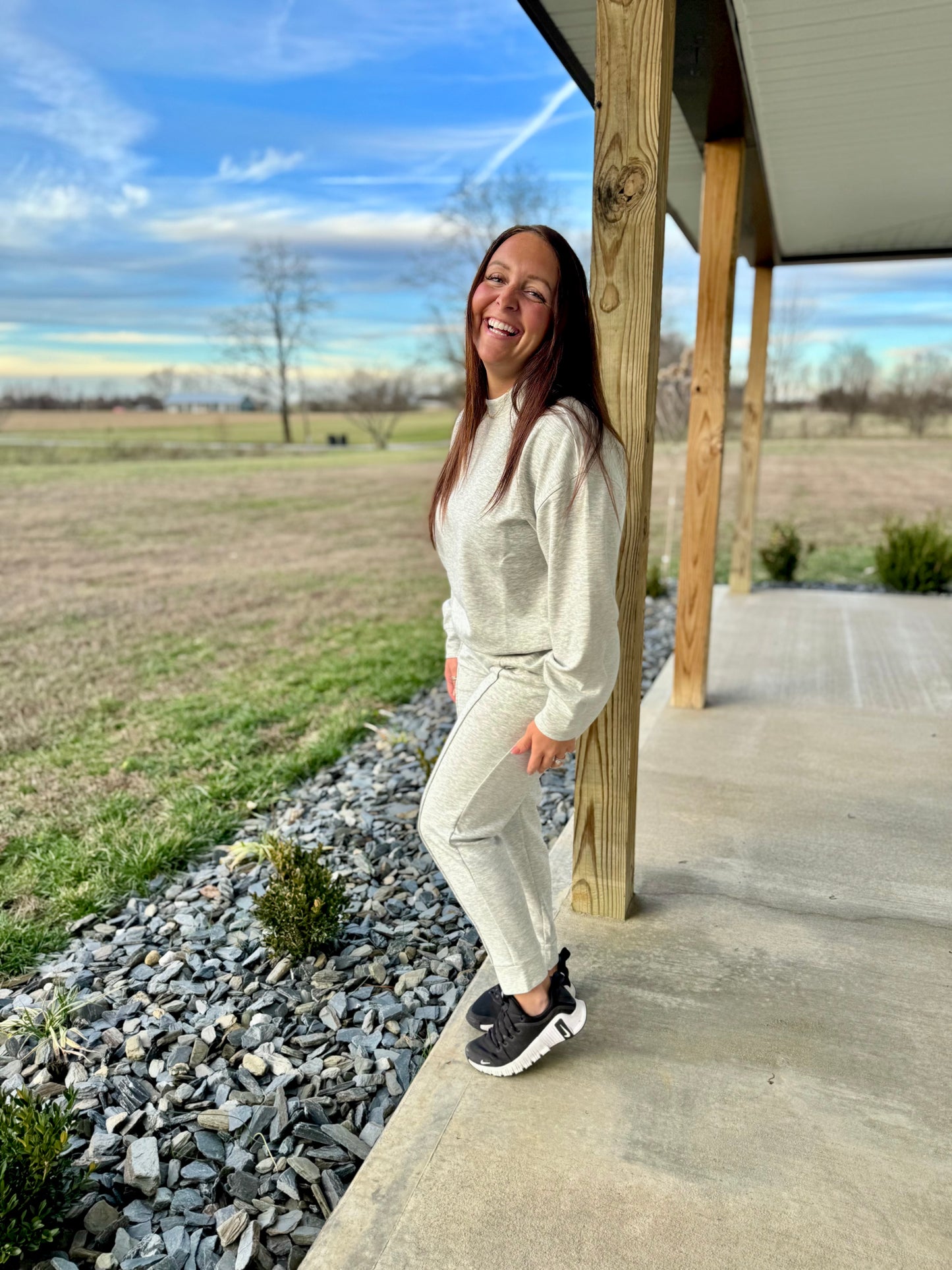 Scuba Mock Neck Pullover & Jogger Set