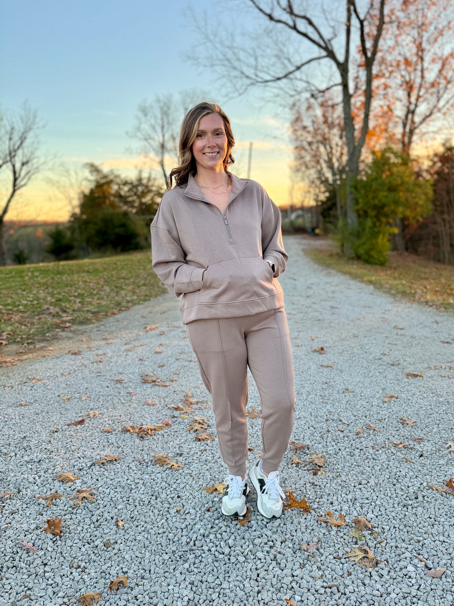 Scuba Half-Zip Sweatshirt & Jogger Set