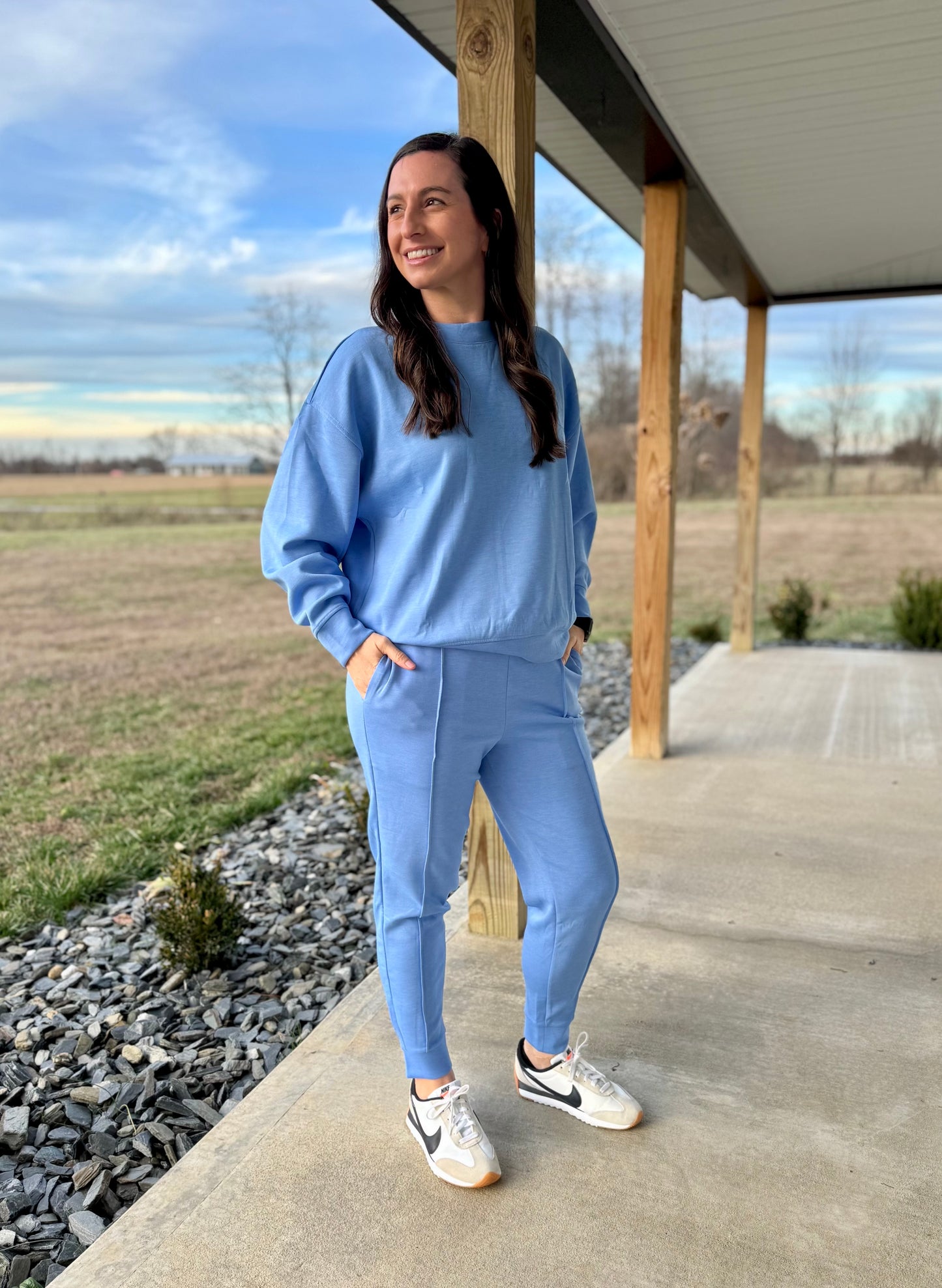 Scuba Mock Neck Pullover & Jogger Set
