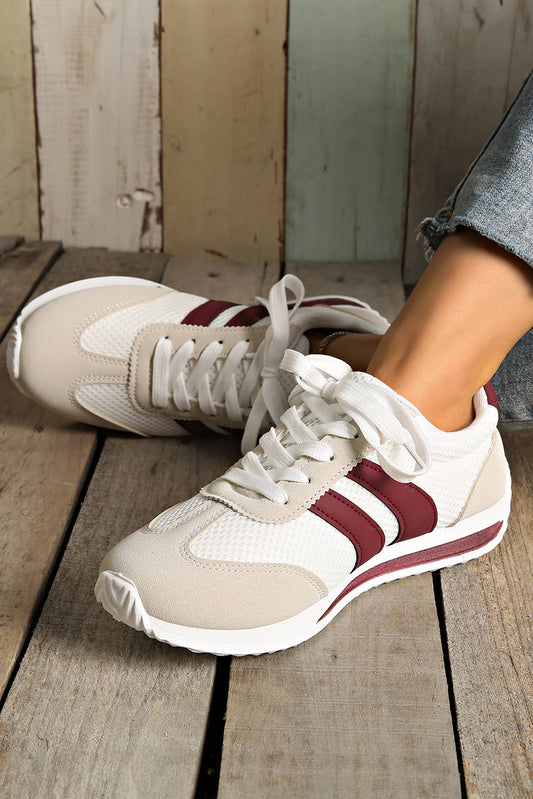 Color Block Lace-up Sneakers