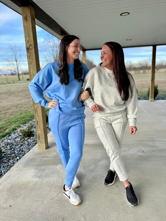 Scuba Mock Neck Pullover & Jogger Set