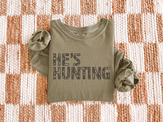He's Hunting