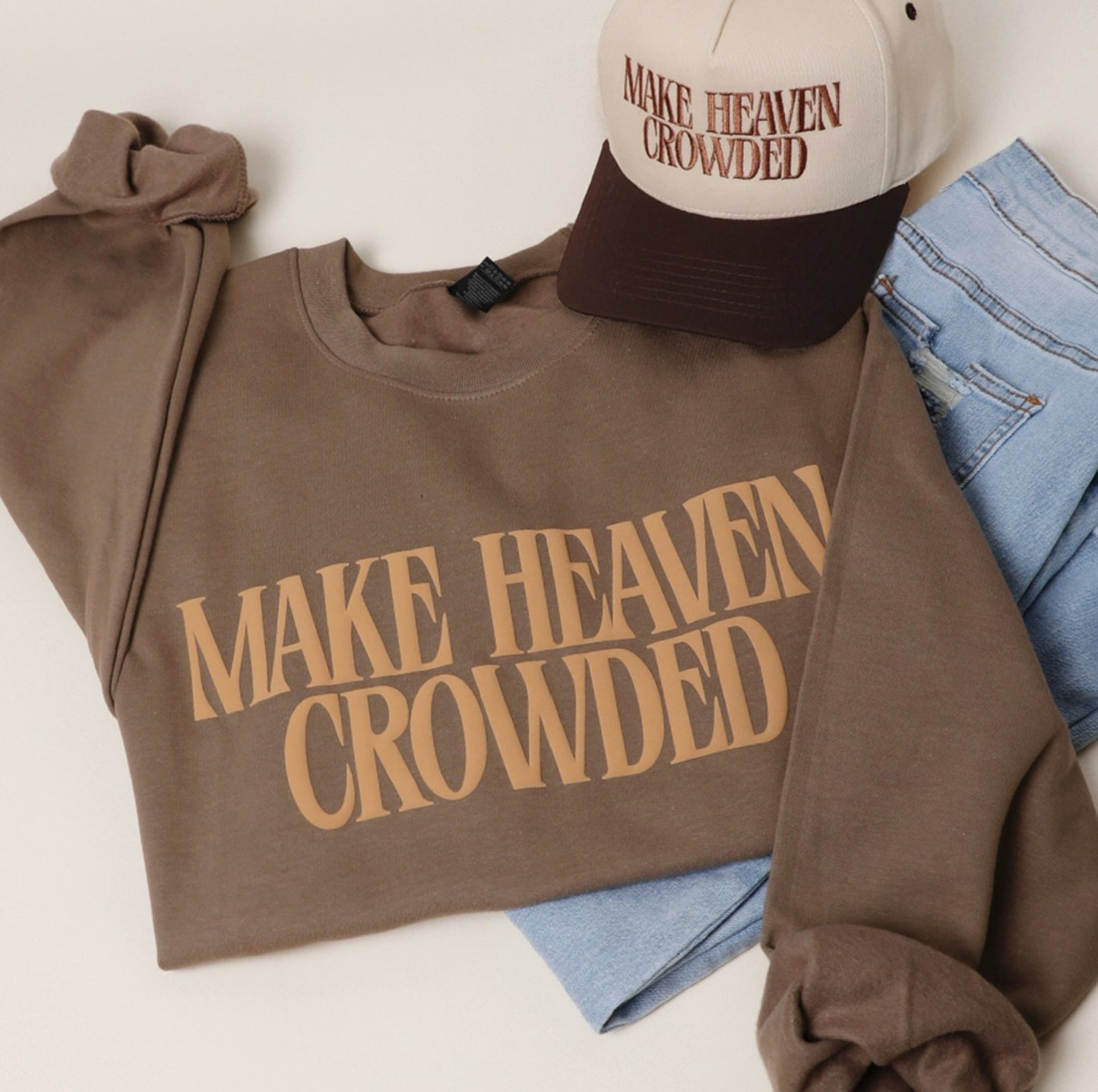 Make Heaven Crowded Puff Print Sweatshirt